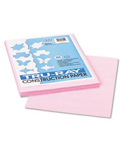 PAC103012 TRU-RAY CONSTRUCTION PAPER, 76LB, 9 X 12, PINK, 50/PACK