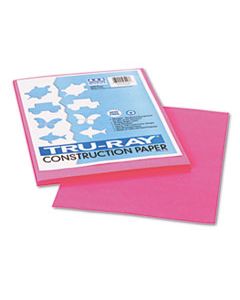 PAC103013 TRU-RAY CONSTRUCTION PAPER, 76LB, 9 X 12, SHOCKING PINK, 50/PACK