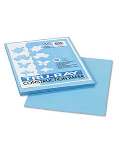 PAC103016 TRU-RAY CONSTRUCTION PAPER, 76LB, 9 X 12, SKY BLUE, 50/PACK