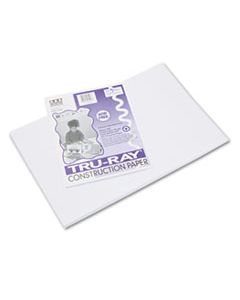 PAC103058 TRU-RAY CONSTRUCTION PAPER, 76LB, 12 X 18, WHITE, 50/PACK