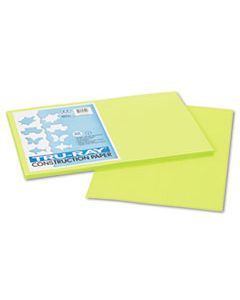 PAC103425 TRU-RAY CONSTRUCTION PAPER, 76LB, 12 X 18, BRILLIANT LIME, 50/PACK