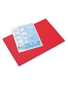 PAC103432 TRU-RAY CONSTRUCTION PAPER, 76LB, 12 X 18, FESTIVE RED, 50/PACK