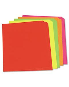 PAC104234 NEON COLOR POSTER BOARD, 28 X 22, GREEN/ORANGE/PINK/RED/YELLOW, 25/CARTON