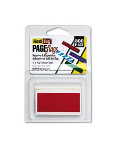 RTG20022 REMOVABLE/REUSABLE PAGE FLAGS, RED, 300/PACK