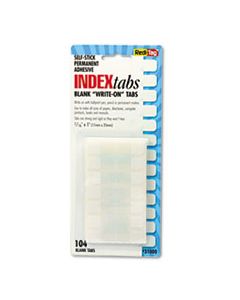 RTG31000 LEGAL INDEX TABS, 1/5-CUT TABS, WHITE, 1" WIDE, 104/PACK