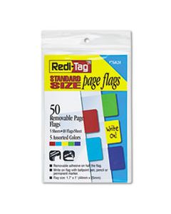 RTG76820 REMOVABLE PAGE FLAGS, RED/BLUE/GREEN/YELLOW/PURPLE, 10/COLOR, 50/PACK