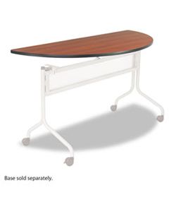 SAF2068CY IMPROMPTU SERIES MOBILE TRAINING TABLE TOP, HALF ROUND, 48W X 24D, CHERRY