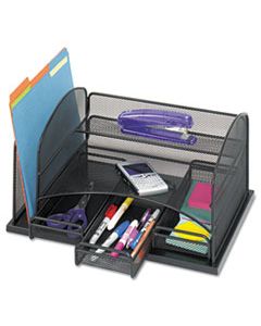 SAF3252BL THREE DRAWER ORGANIZER, STEEL, 16 X 11 1/2 X 8 1/4, BLACK