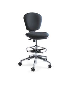 SAF3442BL METRO COLLECTION EXTENDED-HEIGHT CHAIR, SUPPORTS UP TO 250 LBS., BLACK SEAT/BLACK BACK, CHROME BASE