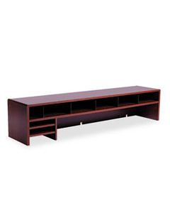 SAF3671MH LOW-PROFILE DESKTOP ORGANIZER, 10 SECTIONS, 57 1/2 X 12 X 12, MAHOGANY