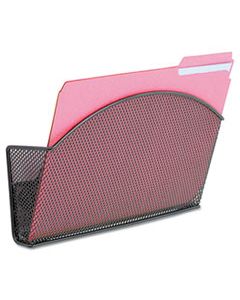 SAF4176BL ONYX MAGNETIC MESH PANEL ACCESSORIES, SINGLE FILE POCKET, BLACK