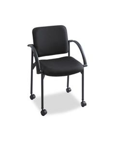 SAF4184BL MOTO STACK CHAIR, BLACK SEAT/BLACK BACK, BLACK BASE, 2/CARTON