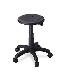 SAF5100 OFFICE STOOL, 21" SEAT HEIGHT, SUPPORTS UP TO 250 LBS., BLACK SEAT, BLACK BACK, BLACK BASE
