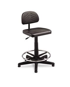 SAF5110 TASK MASTER ECONOMY WORKBENCH CHAIR, 27" SEAT HEIGHT, SUPPORTS UP TO 250 LBS., BLACK SEAT/BLACK BACK, BLACK BASE
