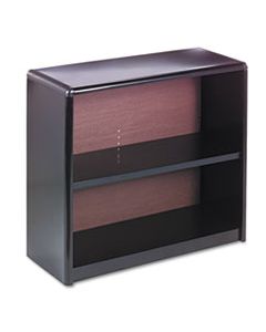 SAF7170BL VALUE MATE SERIES METAL BOOKCASE, TWO-SHELF, 31-3/4W X 13-1/2D X 28H, BLACK