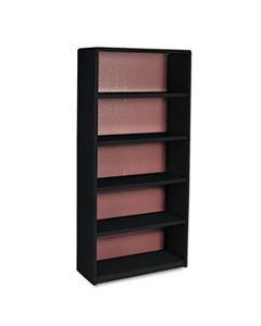 SAF7173BL VALUE MATE SERIES METAL BOOKCASE, FIVE-SHELF, 31-3/4W X 13-1/2D X 67H, BLACK