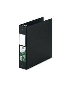 SAM14360 CLEAN TOUCH LOCKING ROUND RING REFERENCE BINDER PROTECTED W/ANTIMICROBIAL ADDITIVE, 3 RINGS, 2" CAPACITY, 11 X 8.5, BLACK