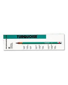 SAN2263 TURQUOISE DRAWING PENCIL, 2 MM, 2B (#1), BLACK LEAD, TURQUOISE BARREL, DOZEN