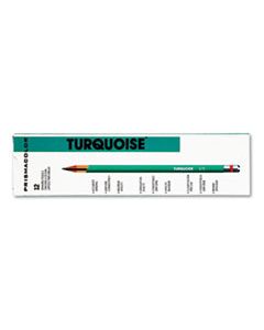 SAN2272 TURQUOISE DRAWING PENCIL, 2 MM, 6B, BLACK LEAD, TURQUOISE BARREL, DOZEN