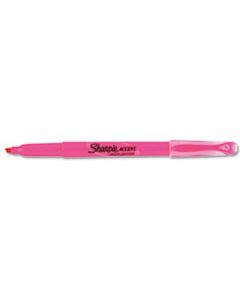 SAN27009 POCKET STYLE HIGHLIGHTERS, CHISEL TIP, FLUORESCENT PINK, DOZEN