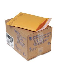 SEL10187 JIFFYLITE SELF-SEAL BUBBLE MAILER, #2, BARRIER BUBBLE LINING, SELF-ADHESIVE CLOSURE, 8.5 X 12, GOLDEN BROWN KRAFT, 25/CARTON