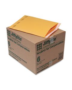 SEL39097 JIFFYLITE SELF-SEAL BUBBLE MAILER, #6, BARRIER BUBBLE LINING, SELF-ADHESIVE CLOSURE, 12.5 X 19, GOLDEN BROWN KRAFT, 50/CARTON