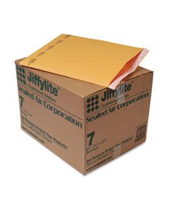 SEL39098 JIFFYLITE SELF-SEAL BUBBLE MAILER, #7, BARRIER BUBBLE LINING, SELF-ADHESIVE CLOSURE, 14.25 X 20, GOLDEN KRAFT, 50/CARTON