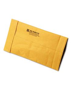 SEL63110 JIFFY PADDED MAILER, #00, PAPER LINING, FOLD FLAP CLOSURE, 5 X 10, NATURAL KRAFT, 250/CARTON