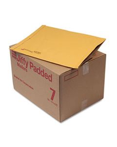 SEL64350 JIFFY PADDED MAILER, #7, PAPER LINING, FOLD FLAP CLOSURE, 14.25 X 20, NATURAL KRAFT, 50/CARTON