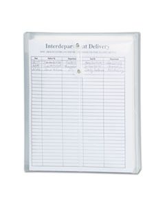 SMD89540 POLY STRING & BUTTON INTEROFFICE ENVELOPES, STRING & BUTTON CLOSURE, 9.75 X 11.63, CLEAR, 5/PACK