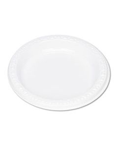 TBL6644WH PLASTIC DINNERWARE, PLATES, 6" DIA, WHITE, 125/PACK