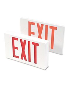 TCO07230 LED EXIT SIGN, POLYCARBONATE, 12 1/4" X 2 1/2" X 8 3/4", WHITE