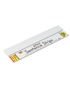 TEPT4001 WIPE-OFF SENTENCE STRIPS, 24 X 3, WHITE, 30/PACK