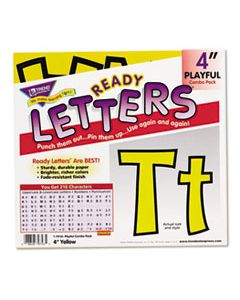 TEPT79743 READY LETTERS PLAYFUL COMBO SET, YELLOW, 4"H, 216/SET