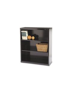 TNNB42BK METAL BOOKCASE, THREE-SHELF, 34-1/2W X 13-1/2D X 40H, BLACK