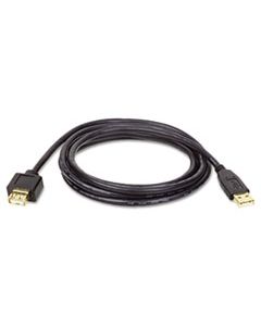 TRPU024006 USB 2.0 A EXTENSION CABLE (M/F), 6 FT., BLACK