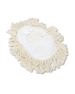 BWK1491 WEDGE DUST MOP HEAD, COTTON, 17 1/2L X 13 1/2W, WHITE