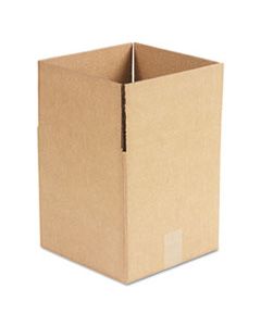 UFS101010 CUBED FIXED-DEPTH SHIPPING BOXES, REGULAR SLOTTED CONTAINER (RSC), 10" X 10" X 10", BROWN KRAFT, 25/BUNDLE