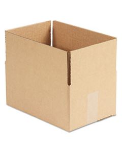 UFS1286 FIXED-DEPTH SHIPPING BOXES, REGULAR SLOTTED CONTAINER (RSC), 12" X 8" X 6", BROWN KRAFT, 25/BUNDLE