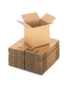 UFS888 CUBED FIXED-DEPTH SHIPPING BOXES, REGULAR SLOTTED CONTAINER (RSC), 8" X 8" X 8", BROWN KRAFT, 25/BUNDLE