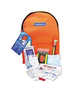 FAO90123 EMERGENCY PREPAREDNESS FIRST AID BACKPACK, 43 PIECES/KIT