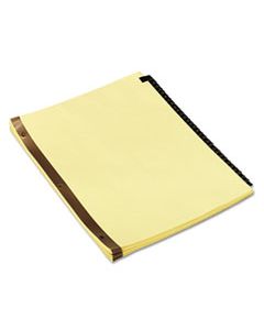 UNV20822 DELUXE PREPRINTED SIMULATED LEATHER TAB DIVIDERS WITH GOLD PRINTING, 31-TAB, 1 TO 31, 11 X 8.5, BUFF, 1 SET
