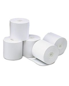 UNV35764 DELUXE DIRECT THERMAL PRINTING PAPER ROLLS, 3.13" X 273 FT, WHITE, 50/CARTON