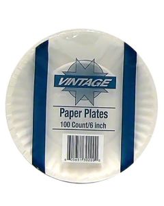 RD-A30200 VINTAGE 6" UNCOATED PAPER PLATE 1000/CS