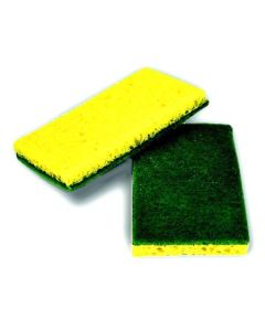 AD-A3074EA ADVANTAGE YELLOW/GREEN SPONGE SCRUBBERS 5/PKG, EA