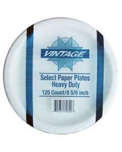 RD-A30600 PLATE PPR 9"COATED SMOOTH 500/ WALL WHT 15PT VINTAGE