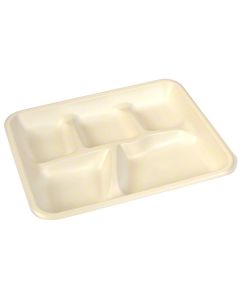 RD-V280001 VINTAGE V28001 5-COMP LUNCH TRAY WHITE 500/CS