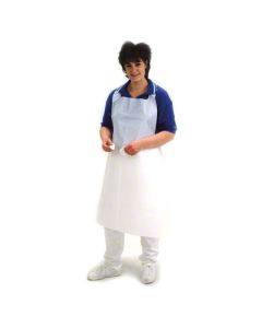 LP-2PE1 APRON POLY 28x46 STD WGT WHT 500/C 1.25 MIL