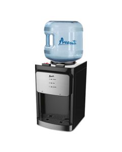 AVAWDT40Q3SIS AVANTI COUTER TOP THERMOELECTRIC HOT AND COLD WATER DISPENSER, 3 TO 5GAL, 12 X 13 X 20, BLACK, EA