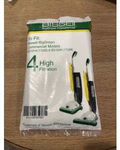 BS-BG-44 BISSELL COMMERCIAL BG102H AND BG101H HIGH FILTRATION FILERS, 4/PACK